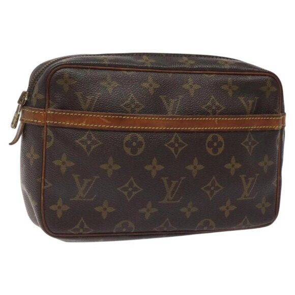 LOUIS VUITTON Monogram Compiegne 23 Clutch Bag M51847 LV Auth 122129 - Picture 1 of 16